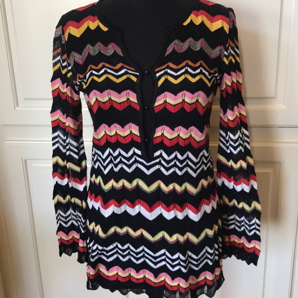 Classic Italian Missoni Sheer Knit Pullover